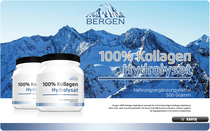 Bergen 100% Kollagen Hydrolysat - 100% reines Rinder-Kollagen