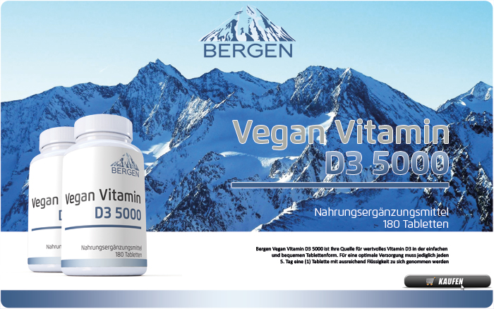 Bergen Vegan Vitamin D3 5000