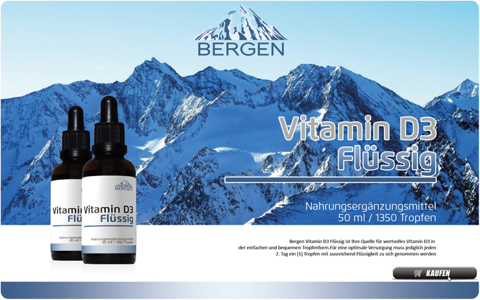 Bergen Vitamin D3 Flüssig - flüssiges Vitamin D3