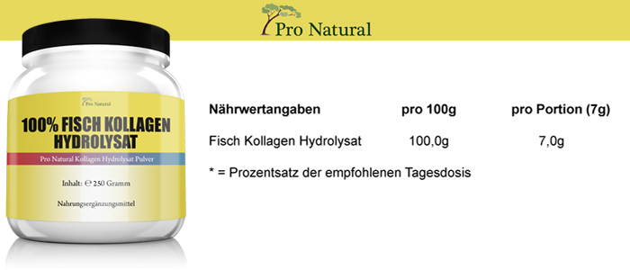 Pro Natural 100% Fisch Kollagen Hydrolysat