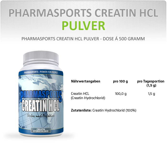 Pharmasports Creatin HCL Pulver 