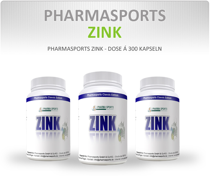Pharmasports Zink - Dose á 300 Kapseln