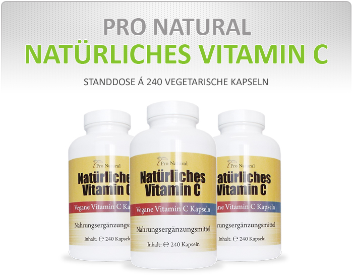 Pro Natural Natürliches Vitamin C - vegane Vitamin C Kapseln