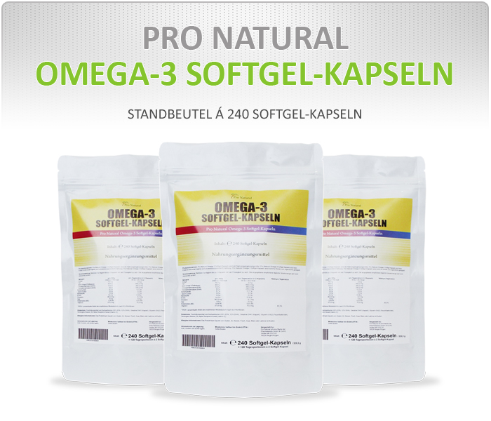 Pro Natural Omega-3 Softgel-Kapseln
