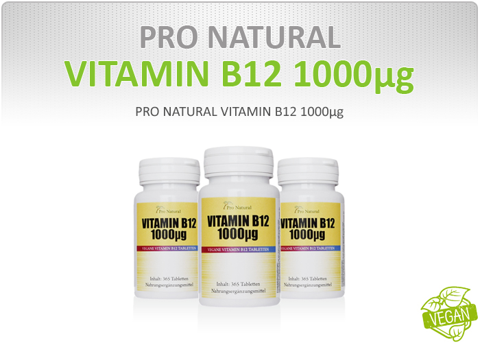 Pro Natural Vitamin B12 1000µg - Dose á 365 Tabletten