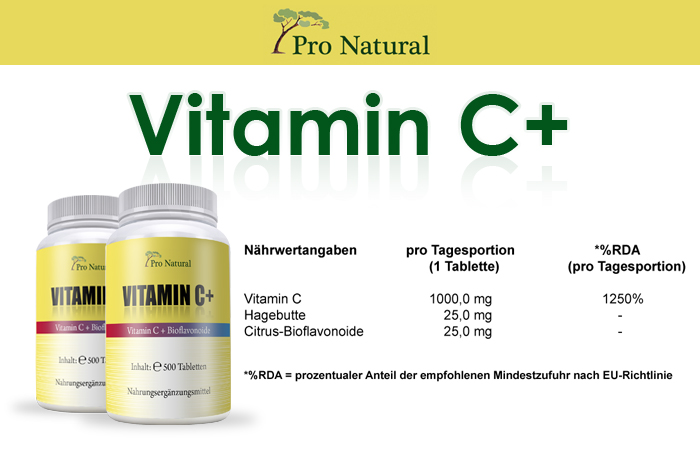 Informationen zu Pro Natural Vitamin C+