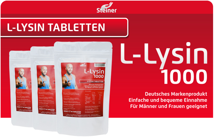 Steiner L-Lysin 1000 - Standbeutel á 90 Tabletten
