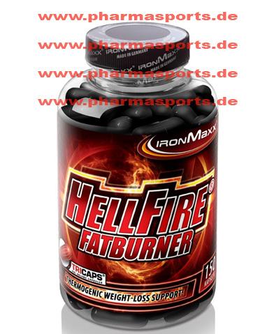 Hellfire IronMaxx Fatburner mit thermogene Formel.