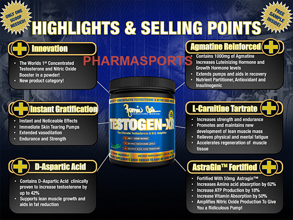 RONIE COLEMAN SERIES TESTOGEN-XR Testosteron mit D-Aspartic Acid.  