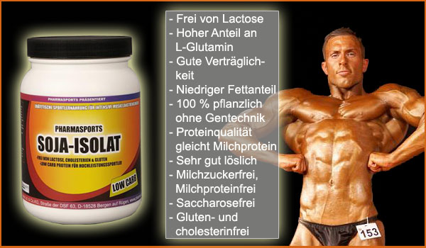 Soja Isolat Protein von der Firma Pharmasports