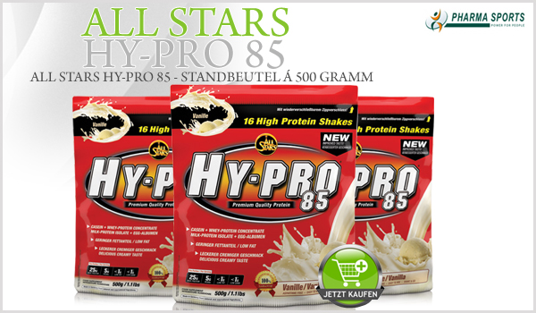 All Stars Hy-Pro 85 - Standbeutel á 500 Gramm