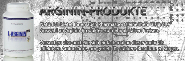 Pharmasports Auswahl an L-Arginin