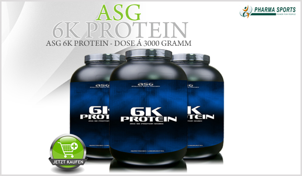 ASG 6K Protein - hochwertiger Proteinshake, natürlich bei Pharmasports im Sortiment