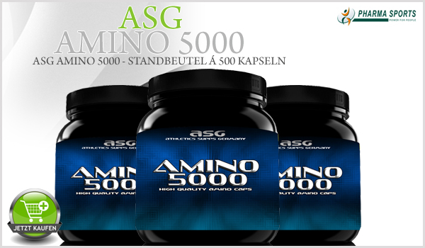 ASG Amino 5000 - Standbeutel á 500 Kapseln