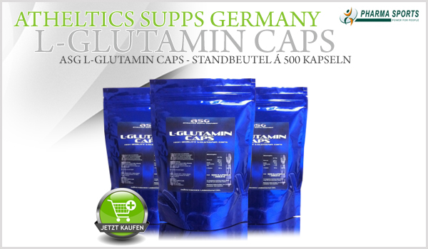 ASG L-Glutamin Caps - Standbeutel á 500 Kapseln
