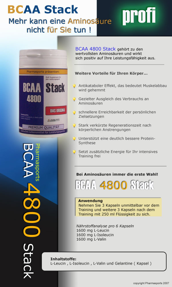 Pharmasports Bcaas 4800 viel Bcaas 