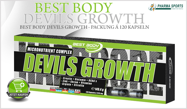 Best Body Devils Growth - Packung á 120 Kapseln