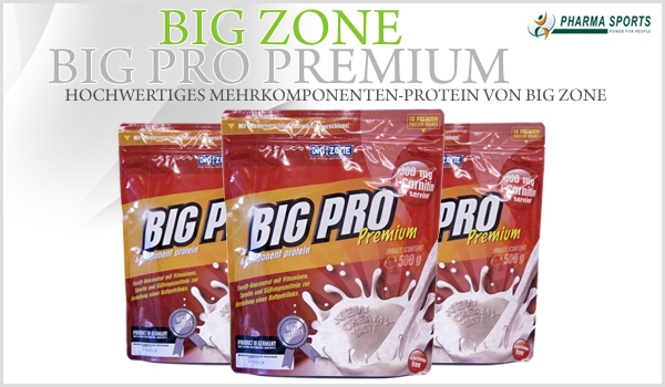 Big Zone Big Pro Premium ist ein hochwertiges Mehrkomponenten Protein in höchster Qualität