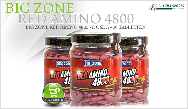 Big Zone Red Amino 4800 - Dose á 400 Tabletten