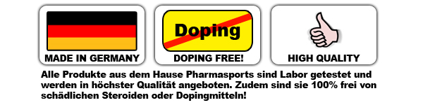 Produkte von Pharmasports sind garantiert 100% Made in Germany!