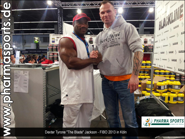 Dexter Jackson mit Pharmasports Athlet Rino Belke