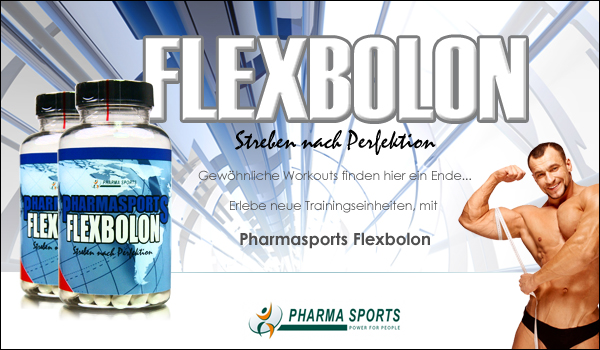 gesund und stark Muskeln aufbauen, mit Pharmasports Flexbolon!