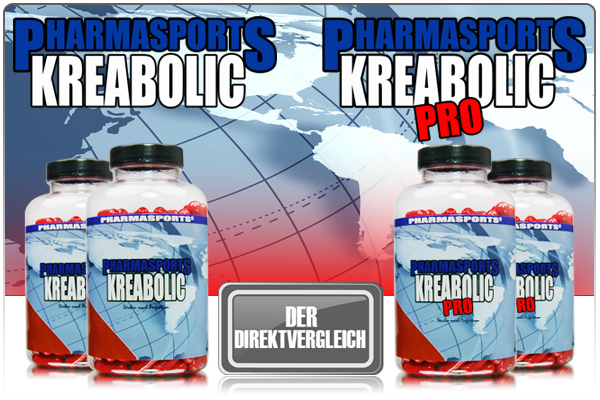 Pharmasports Kreabolic im Direktvergleich mit Pharmasports Kreabolic Pro