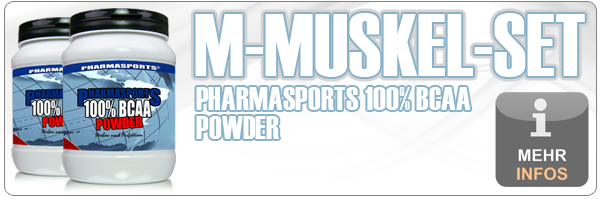 Pharmasports M-Muskel-Set - 100% BCAA Powder