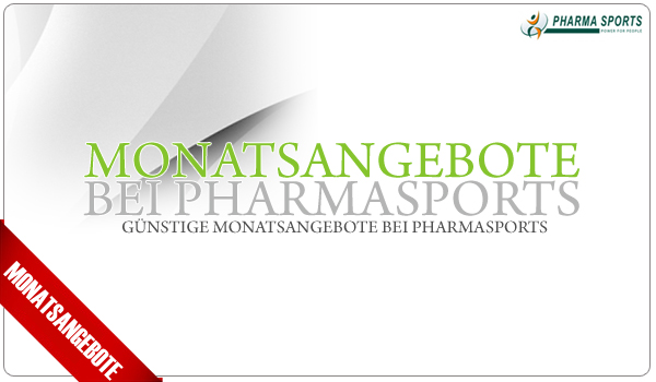 Pharmasports Monatsangebote - hochwertige Sportnahrung zu unschlagbaren Preisen! 