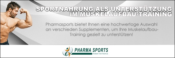 Sportnahrung zur Unterstützung des Muskelaufbau-Trainings