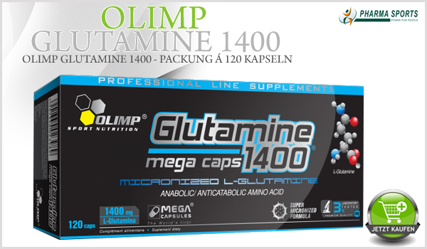 Olimp Glutamine 1400 - Packung á 120 Kapseln