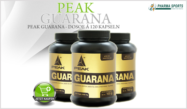 Peak Guarana - Dose á 120 Kapseln