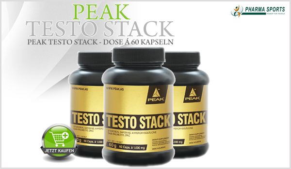 Peak Testo Stack - Dose á 60 Kapseln