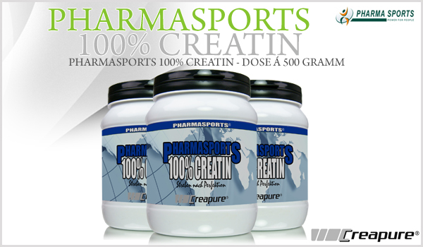 Pharmasports 100% Creatin Creapure - Dose á 500 Gramm