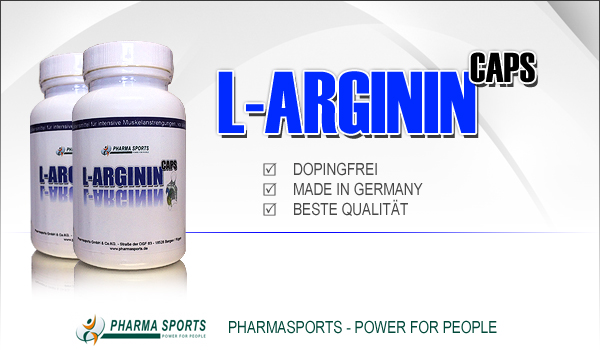Pharmasports L-Arginin Pulver oder Kapseln