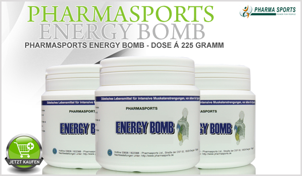 Pharmasports Energy Bomb in Kombination mit einem Diät-Training
