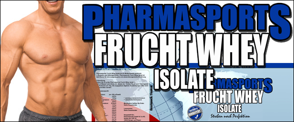 Mehr Erfolg mit dem Pharmasports Frucht Whey Isolat!