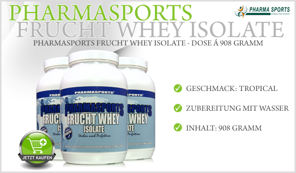Pharmasports Frucht Whey Isolat - Dose á 908 Gramm