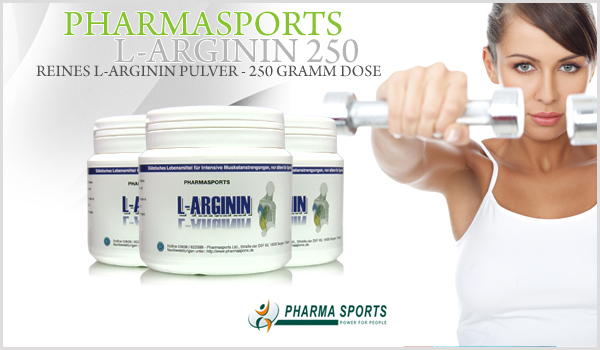 Pharmasports L-Arginin 250 - hochwertiges L-Arginin Hydrochlorid