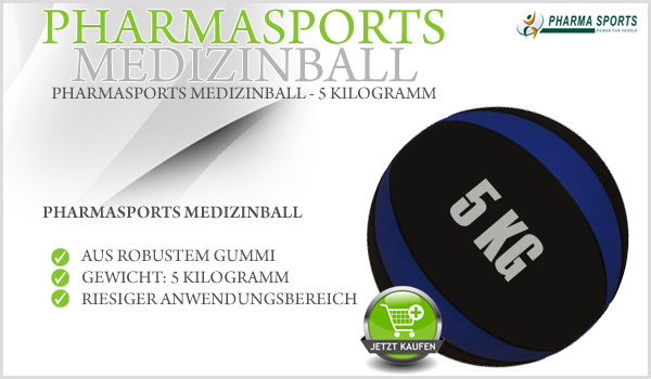 Pharmasports Medizinball - Gewicht 5 Kg