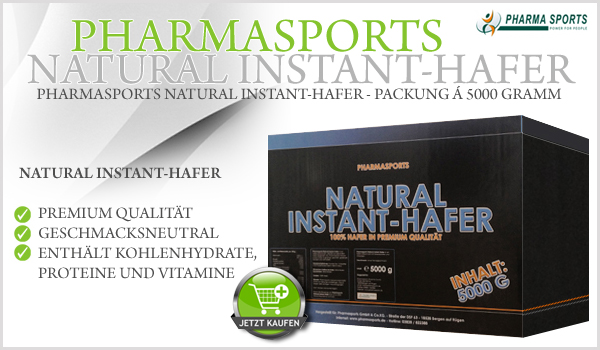 Pharmasports Natural Instant-Hafer - Packung á 5000 Gramm