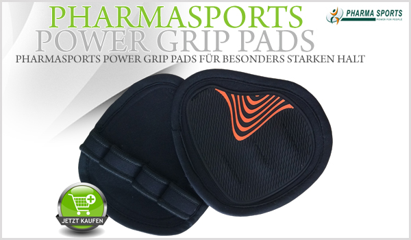 Pharmasports Power Grip Pads für besonders starken Halt im Training