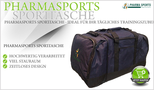 Pharmasports Sporttasche - Der perfekte Begleiter für's Training!