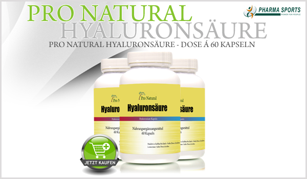 Pro Natural Hyaluronsäure - Dose á 60 Kapseln