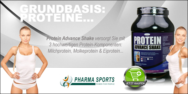 Pharmasports Protein Advance Shake für mehr Muskelmasse und Kraft