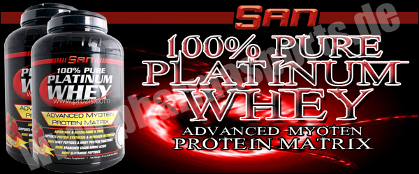 SAN 100% Pure Platinum Whey zum gezielten Muskelaufbau