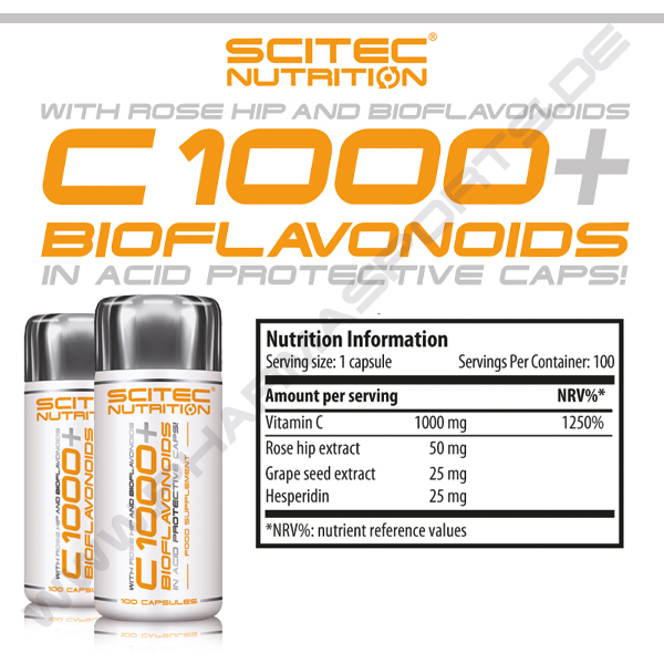 Scitec C1000 + Bioflavonoids - Dose á 100 Kapseln 