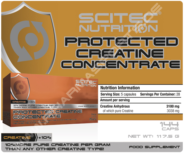 Scitec Nutrition Protected Creatine Concentrate - Packung á 144 Kapseln 