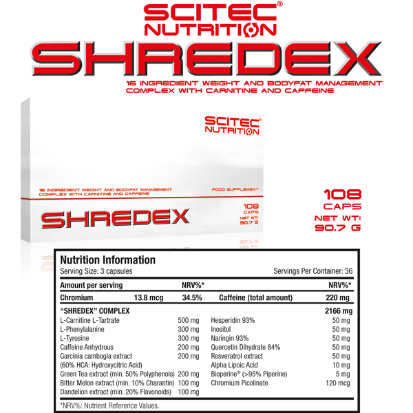 Scitec Nutrition Shredex bei Pharmasports 
