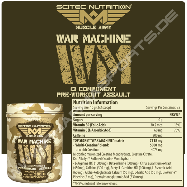 Scitec Nutrition Muscle Army War Machine 